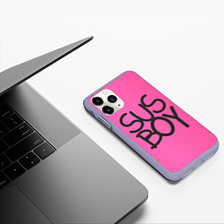 Чехол iPhone 11 Pro матовый Susboy, цвет: 3D-светло-сиреневый — фото 2