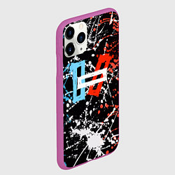 Чехол iPhone 11 Pro матовый Twenty One Pilots: Polarize, цвет: 3D-фиолетовый — фото 2