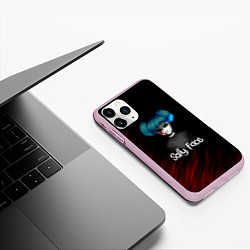 Чехол iPhone 11 Pro матовый Sally Face окровавленное лицо, цвет: 3D-розовый — фото 2