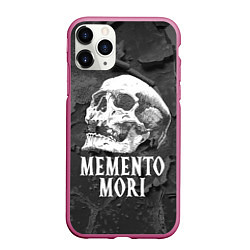 Чехол iPhone 11 Pro матовый Memento Mori, цвет: 3D-малиновый