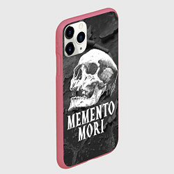 Чехол iPhone 11 Pro матовый Memento Mori, цвет: 3D-малиновый — фото 2