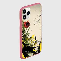 Чехол iPhone 11 Pro матовый TOP: Chlorine, цвет: 3D-малиновый — фото 2