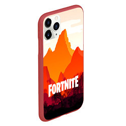 Чехол iPhone 11 Pro матовый FORTNITE, цвет: 3D-красный — фото 2