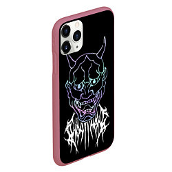 Чехол iPhone 11 Pro матовый Ghostemane, цвет: 3D-малиновый — фото 2