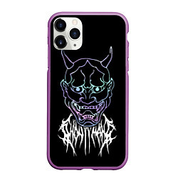 Чехол iPhone 11 Pro матовый Ghostemane, цвет: 3D-фиолетовый