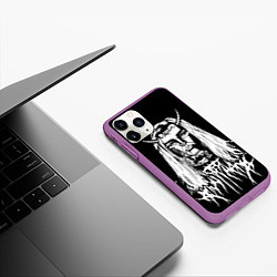 Чехол iPhone 11 Pro матовый Ghostemane: Devil, цвет: 3D-фиолетовый — фото 2