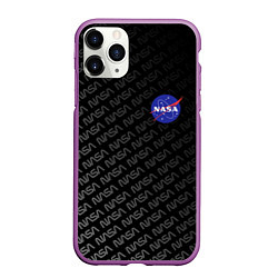 Чехол iPhone 11 Pro матовый NASA: Dark Space, цвет: 3D-фиолетовый