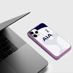 Чехол iPhone 11 Pro матовый ФК Тоттенхэм, цвет: 3D-фиолетовый — фото 2