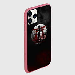 Чехол iPhone 11 Pro матовый Бездомный Бог, цвет: 3D-малиновый — фото 2