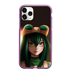 Чехол iPhone 11 Pro матовый Green My Hero, цвет: 3D-фиолетовый