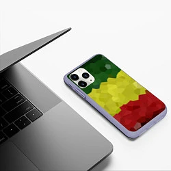 Чехол iPhone 11 Pro матовый Эфиопия, цвет: 3D-светло-сиреневый — фото 2