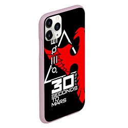 Чехол iPhone 11 Pro матовый 30 Seconds to Mars, цвет: 3D-розовый — фото 2