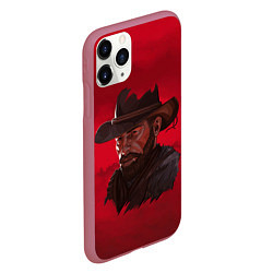 Чехол iPhone 11 Pro матовый Red Dead Redemption, цвет: 3D-малиновый — фото 2