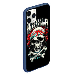 Чехол iPhone 11 Pro матовый Asking Alexandria: Alone In A Room, цвет: 3D-тёмно-синий — фото 2