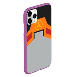 Чехол iPhone 11 Pro матовый Гордон Фримен, цвет: 3D-фиолетовый — фото 2