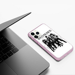 Чехол iPhone 11 Pro матовый Black Veil Brides, цвет: 3D-розовый — фото 2