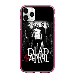 Чехол iPhone 11 Pro матовый Dead by April: Dark Rock, цвет: 3D-малиновый