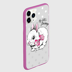 Чехол iPhone 11 Pro матовый Мой маленький зайчик, цвет: 3D-фиолетовый — фото 2