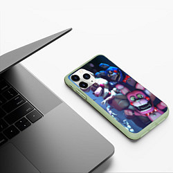 Чехол iPhone 11 Pro матовый Five Nights at Freddys, цвет: 3D-салатовый — фото 2