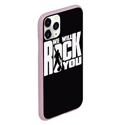Чехол iPhone 11 Pro матовый Queen: We will rock you, цвет: 3D-розовый — фото 2