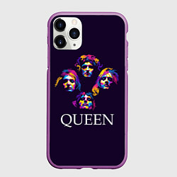 Чехол iPhone 11 Pro матовый Queen: Fan Art, цвет: 3D-фиолетовый