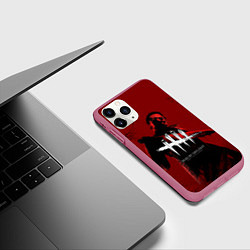 Чехол iPhone 11 Pro матовый Dead by Daylight, цвет: 3D-малиновый — фото 2