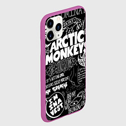 Чехол iPhone 11 Pro матовый Arctic Monkeys: I'm in a Vest, цвет: 3D-фиолетовый — фото 2