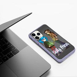 Чехол iPhone 11 Pro матовый Sally Face: Friends, цвет: 3D-светло-сиреневый — фото 2