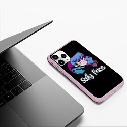 Чехол iPhone 11 Pro матовый Sally Face: Dead Smile, цвет: 3D-розовый — фото 2