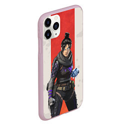 Чехол iPhone 11 Pro матовый Apex Legends: Wraith, цвет: 3D-розовый — фото 2