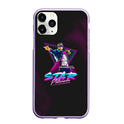 Чехол iPhone 11 Pro матовый JoJo: Star Platinum, цвет: 3D-светло-сиреневый