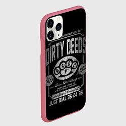 Чехол iPhone 11 Pro матовый AC/DC: Dirty Deeds, цвет: 3D-малиновый — фото 2