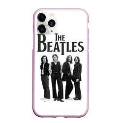 Чехол iPhone 11 Pro матовый The Beatles: White Side, цвет: 3D-розовый