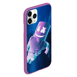 Чехол iPhone 11 Pro матовый Marshmello Effect, цвет: 3D-фиолетовый — фото 2