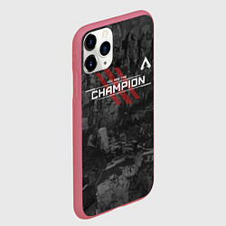 Чехол iPhone 11 Pro матовый You Are The Champion, цвет: 3D-малиновый — фото 2