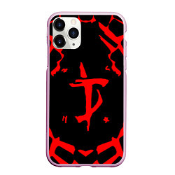 Чехол iPhone 11 Pro матовый DOOM: Red Slayer, цвет: 3D-розовый