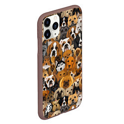 Чехол iPhone 11 Pro матовый Породы собак, цвет: 3D-коричневый — фото 2
