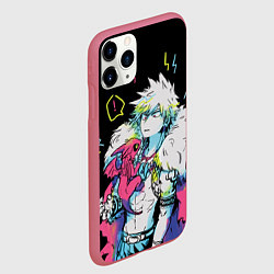 Чехол iPhone 11 Pro матовый Кацуки, цвет: 3D-малиновый — фото 2