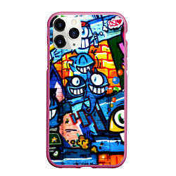 Чехол iPhone 11 Pro матовый Graffiti Exclusive