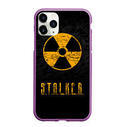 Чехол iPhone 11 Pro матовый STALKER: Radioactive, цвет: 3D-фиолетовый