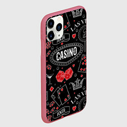 Чехол iPhone 11 Pro матовый Casino, цвет: 3D-малиновый — фото 2