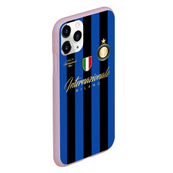 Чехол iPhone 11 Pro матовый Internazionale Milano, цвет: 3D-розовый — фото 2