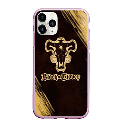 Чехол iPhone 11 Pro матовый Black Clover, цвет: 3D-розовый