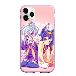 Чехол iPhone 11 Pro матовый No Game No Life, цвет: 3D-розовый