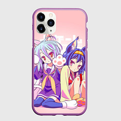 Чехол iPhone 11 Pro матовый No Game No Life, цвет: 3D-фиолетовый