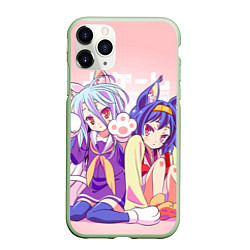 Чехол iPhone 11 Pro матовый No Game No Life, цвет: 3D-салатовый