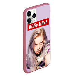 Чехол iPhone 11 Pro матовый Billie Eilish: Bored, цвет: 3D-малиновый — фото 2