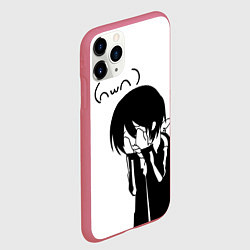 Чехол iPhone 11 Pro матовый Бездомный бог, цвет: 3D-малиновый — фото 2