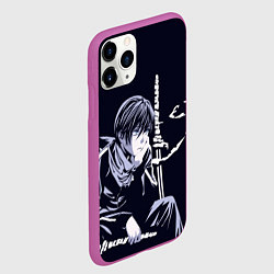 Чехол iPhone 11 Pro матовый Бездомный бог, цвет: 3D-фиолетовый — фото 2