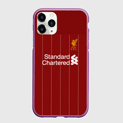 Чехол iPhone 11 Pro матовый Virgil van Dijk 19-20 форма, цвет: 3D-фиолетовый